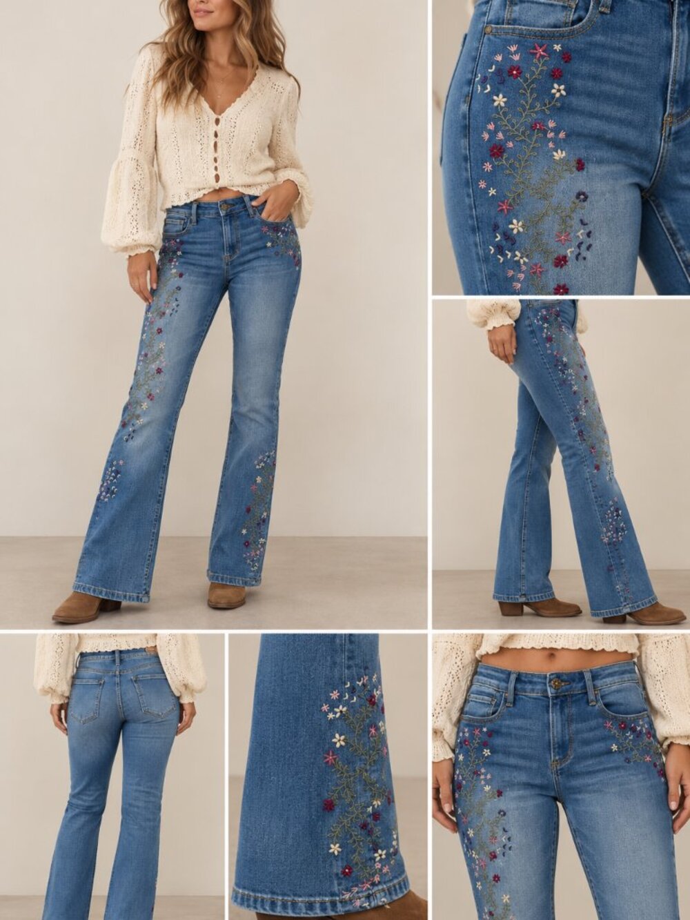 Driftwood Embroidered Kelly Jeans size 30